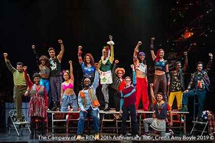 The Company of the RENT 20th Anniversary Tour - RENT 20th Anniversary Tour, Credit Amy Boyle 2019 ©