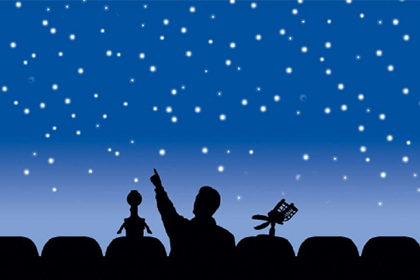 Promo shot with the cast of Mystery Science Theater live