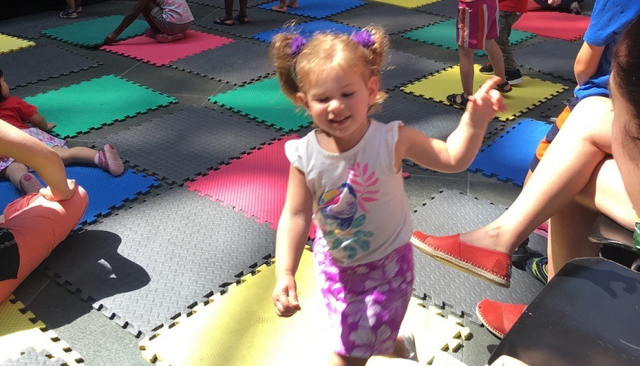 a young girl enjoying Grow Up Great at the Kimmel Center