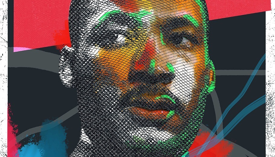 Graphic of a closeup of Dr Martin Luther King Jr