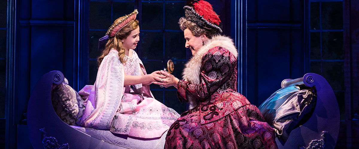 Victoria Bingham (Little Anastasia) and Joy Franz (Dowager Empress) in the National Tour of ANASTASIA. © Photo by Evan Zimmerman, MurphyMade.