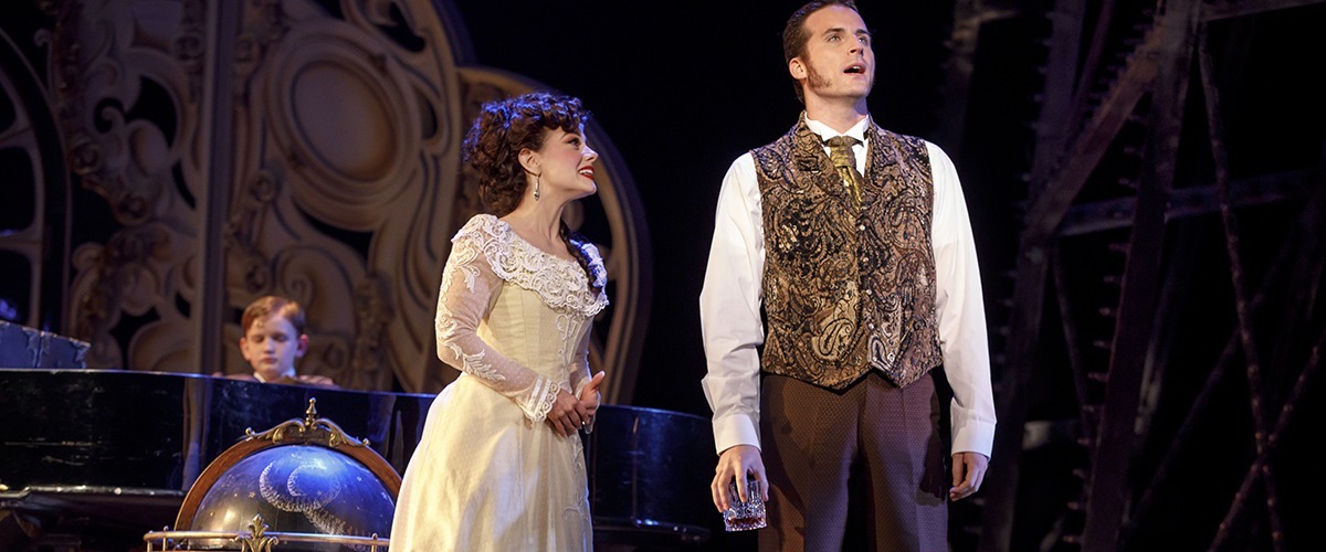  Jake Heston Miller (“Gustave”), Meghan Picerno (“Christine Daaé”) and Sean Thompson (“Raoul, Vicomte de Chagny”) star in Love Never Dies © Joan Marcus