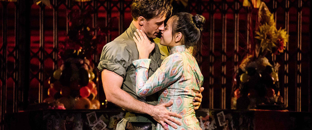 Emily Bautista as ‘Kim’ and Anthony Festa as ‘Chris’ in the North American Tour of MISS SAIGON singing “Last Night of the World” © Matthew Murphy