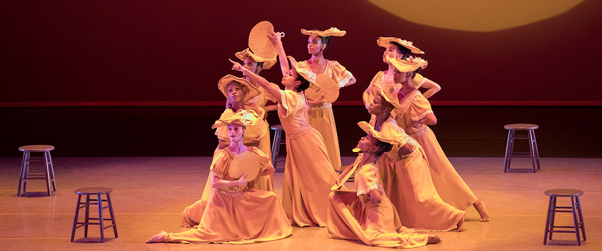 Alvin Ailey American Dance Theater Company Pictured in Performance