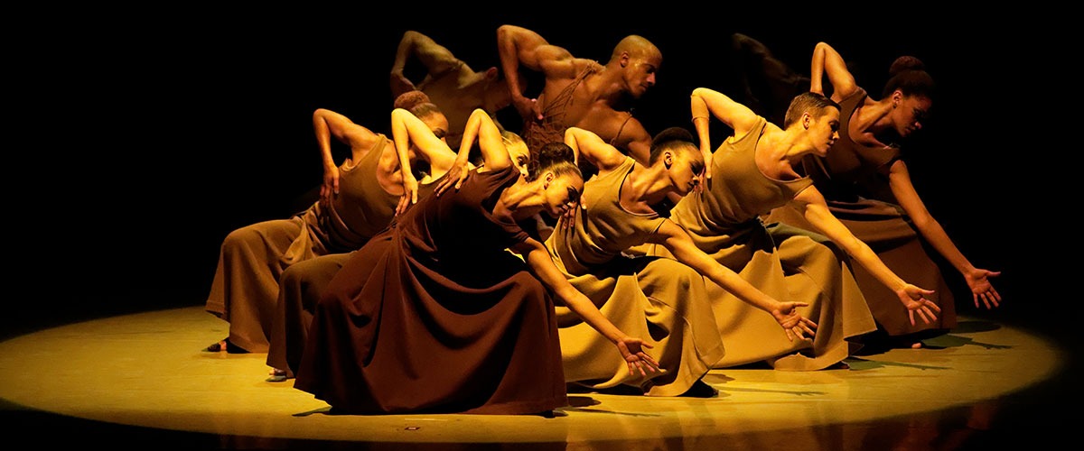 Alvin Ailey American Dance Theater Company Pictured in Performance