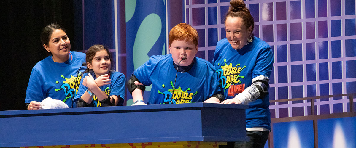 Double Dare Contestants on stage