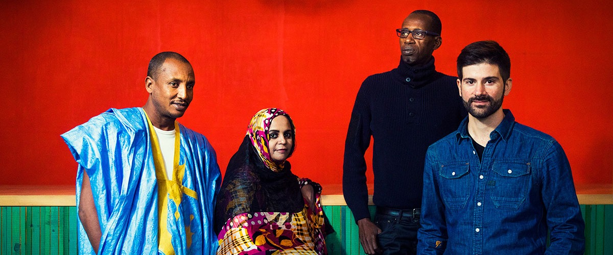 Noura Mint Seymali pictured with band