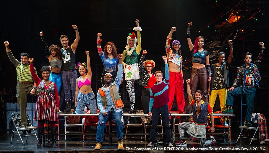 The Company of the RENT 20th Anniversary Tour - RENT 20th Anniversary Tour, Credit Amy Boyle 2019 ©