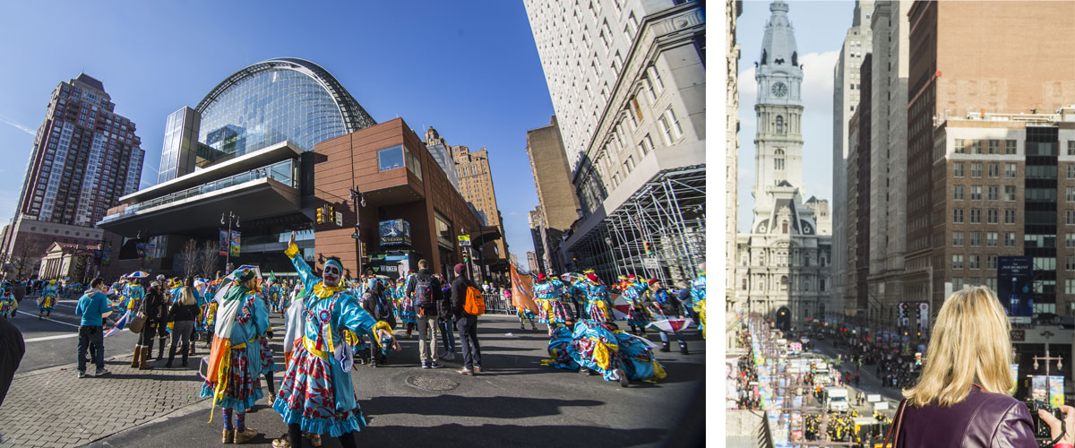 Collection of images from New Years Day at the Kimmel Center