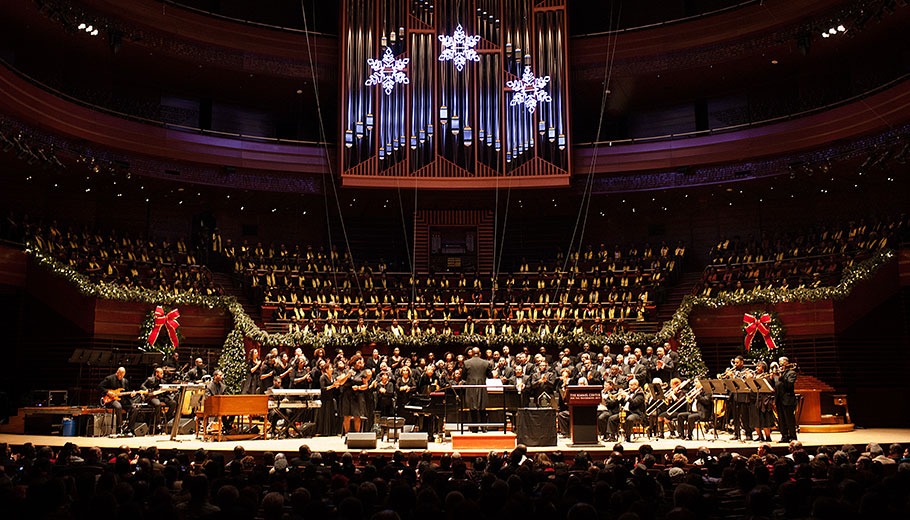 Choirs Perform on stage at Verizon hall at the Kimmel Center