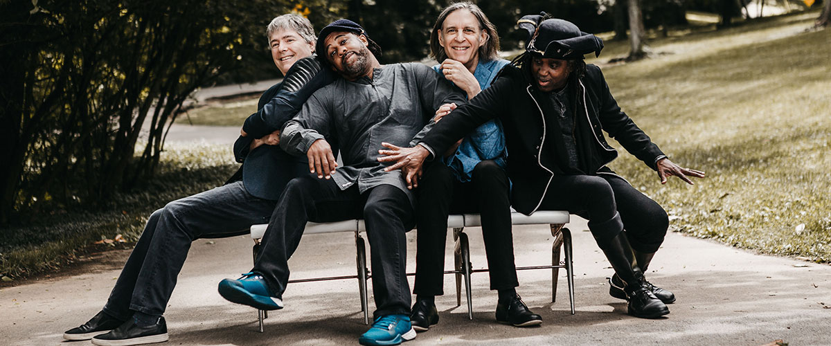 Bela Fleck and the Flecktones pictured