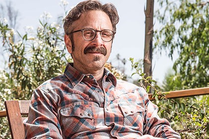 Marc Maron Pictured Sitting Outside