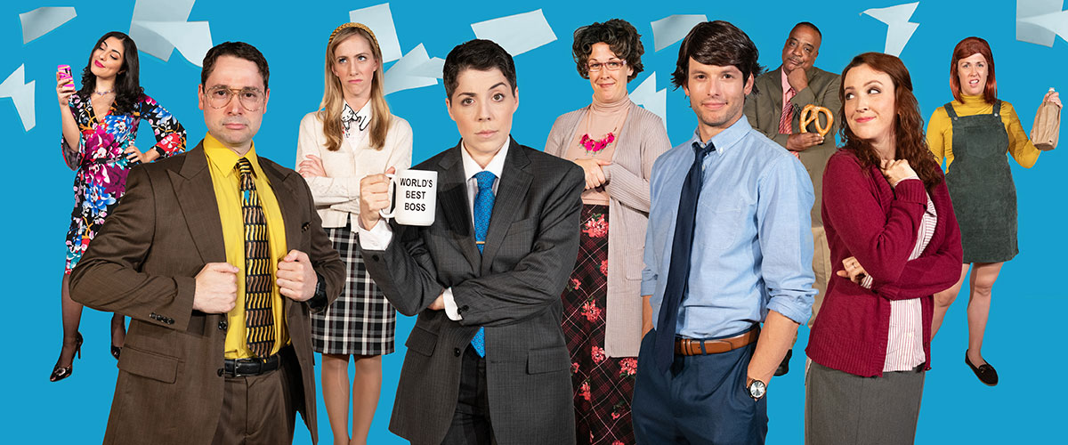 Promo shot with the cast of The Office Musical Parody