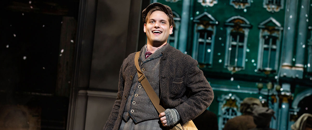 Sam McLellan (Dmitry) in The North American Tour of ANASTASIA – Photo by Jeremy Daniel