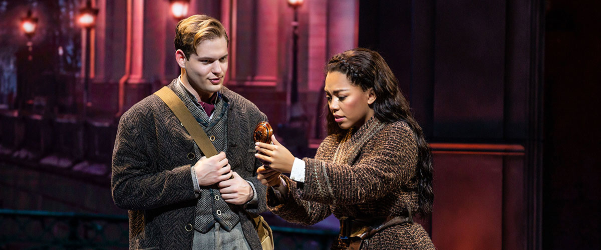 Sam McLellan (Dmitry) and Kyla Stone (Anya) in The North American Tour of ANASTASIA – Photo by Jeremy Daniel