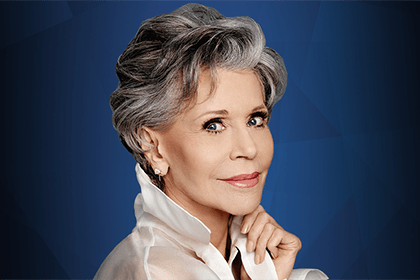 Headshot of Jane  Fonda.