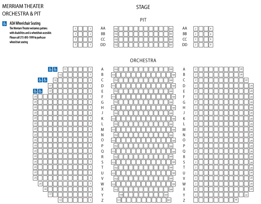 Kimmel Center Merriam Theater Seating Chart