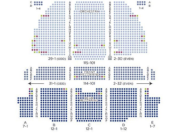 Forrest Theatre Seating Charts - Kimmel Center