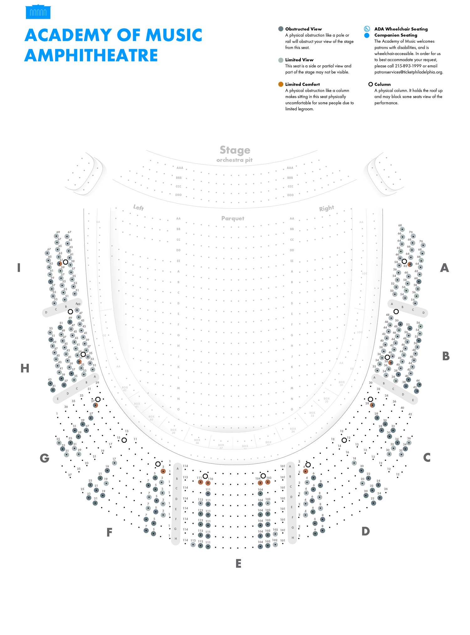 Academy Of Music Seating Chart View