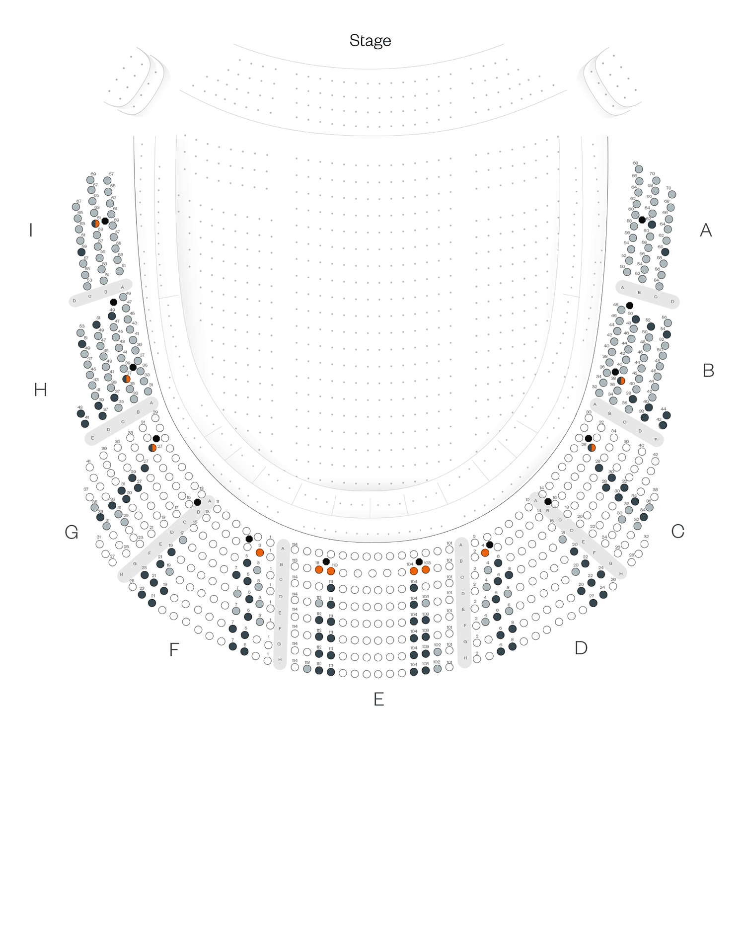 Academy of Music Broadway Amphitheater Seating Chart