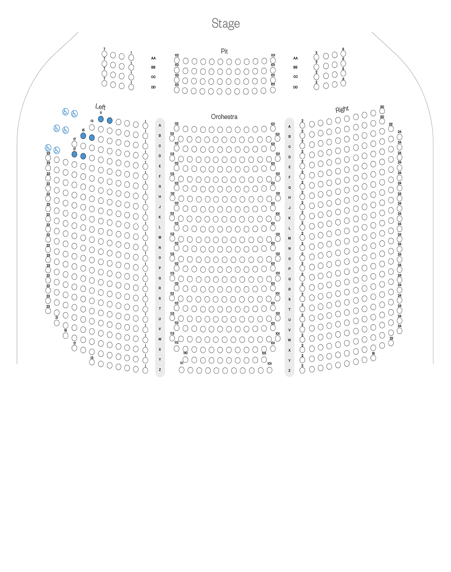 Miller Theater Orchestra Seating Chart