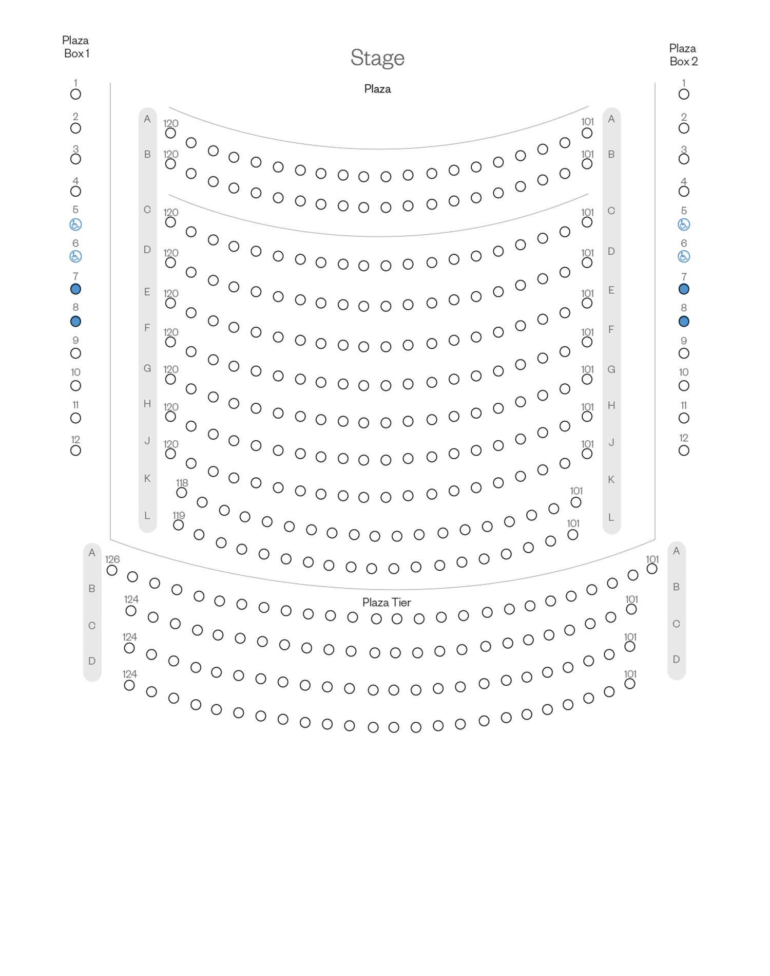 Perelman Theater Plaza Seating Chart